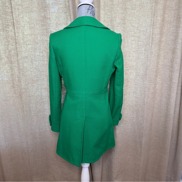 Banana Republic Double Breasted Pea Coat in a gorgeous Kelly Green, Size S - Picture 8 of 14